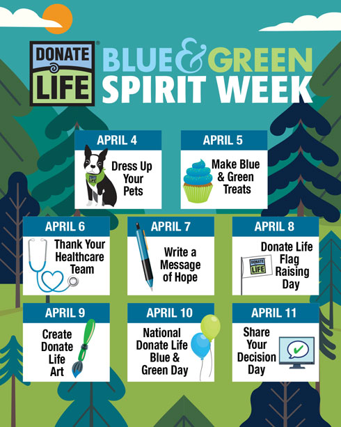 2026 Blue & Green Spirit Week