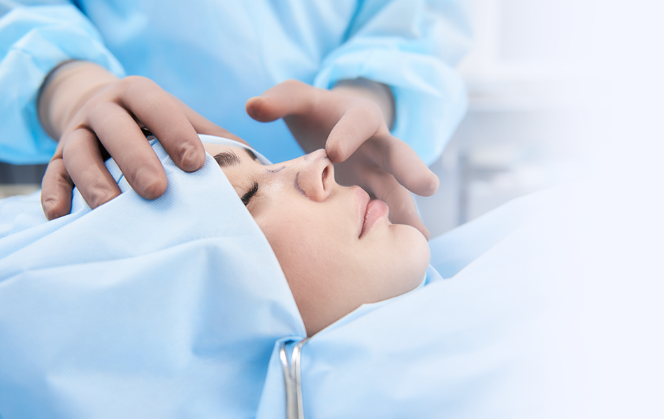 Patient undergoing prep